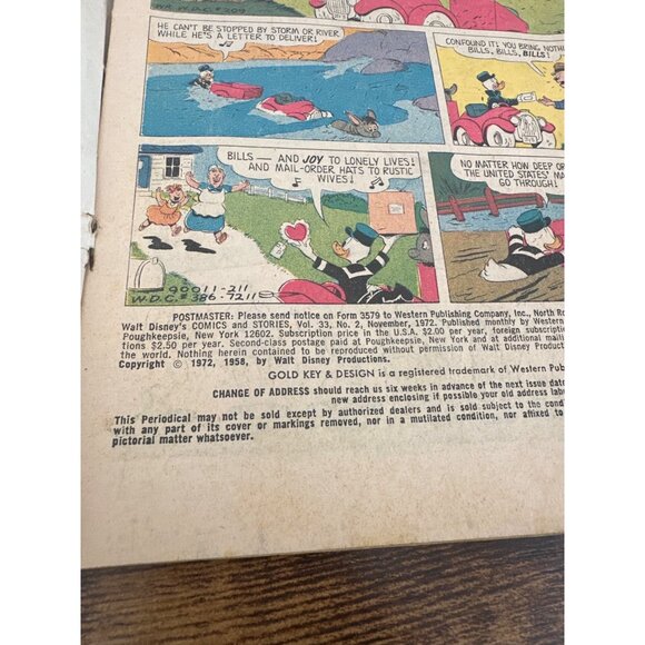 Gold Key Walt Disneys Comics & Stories #2 November 1972 Edition  Bagged Boarded - Picture 4 of 6
